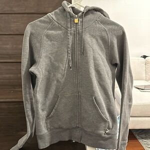 TNA aritzia grey zip-up
